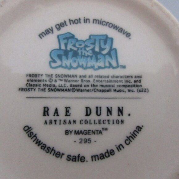 Rae Dunn Frosty The Snowman Figural Christmas Jumbo Coffee Mug Ceramic EUC - Picture 8 of 8